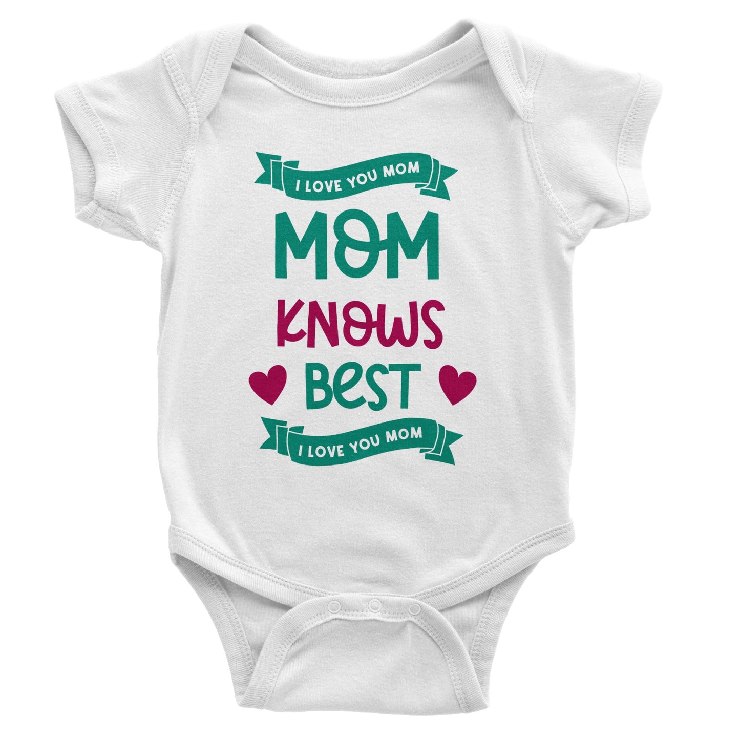 Classic Baby Short Sleeve Bodysuit Mom knows best