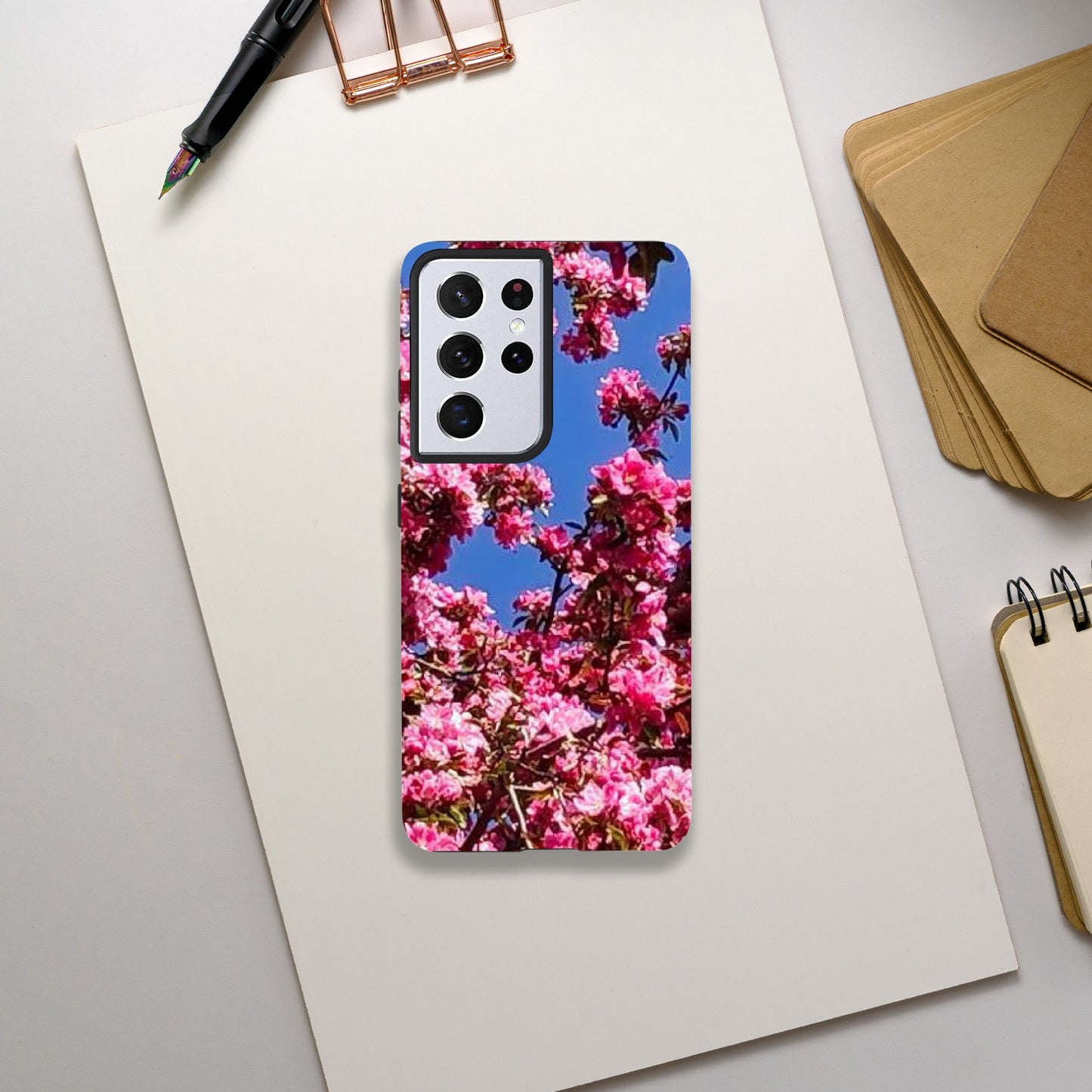 Tough phone case pink cherry blossom Sakura