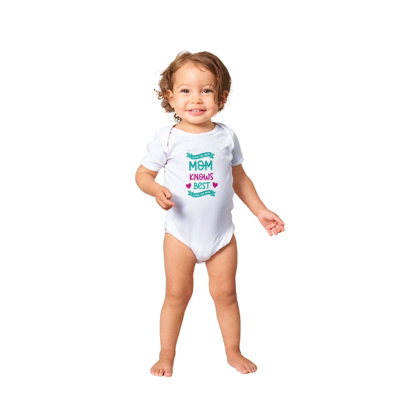 Classic Baby Short Sleeve Bodysuit Mom knows best