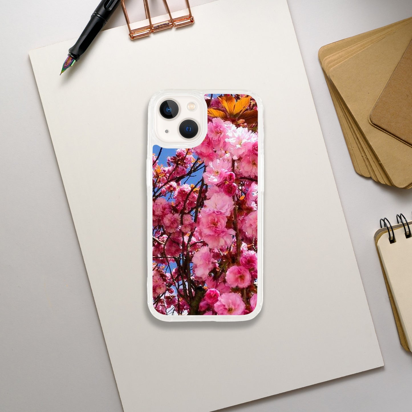 Clear case Pink cherry blossom Sakura phone case