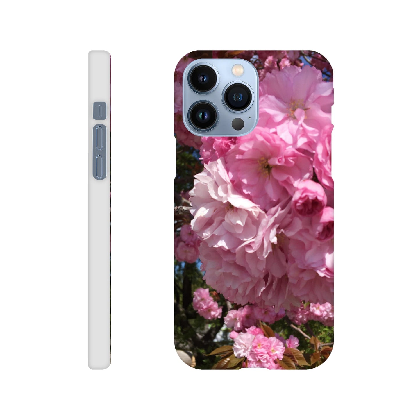 Slim phone case pink cherry blossom Sakura