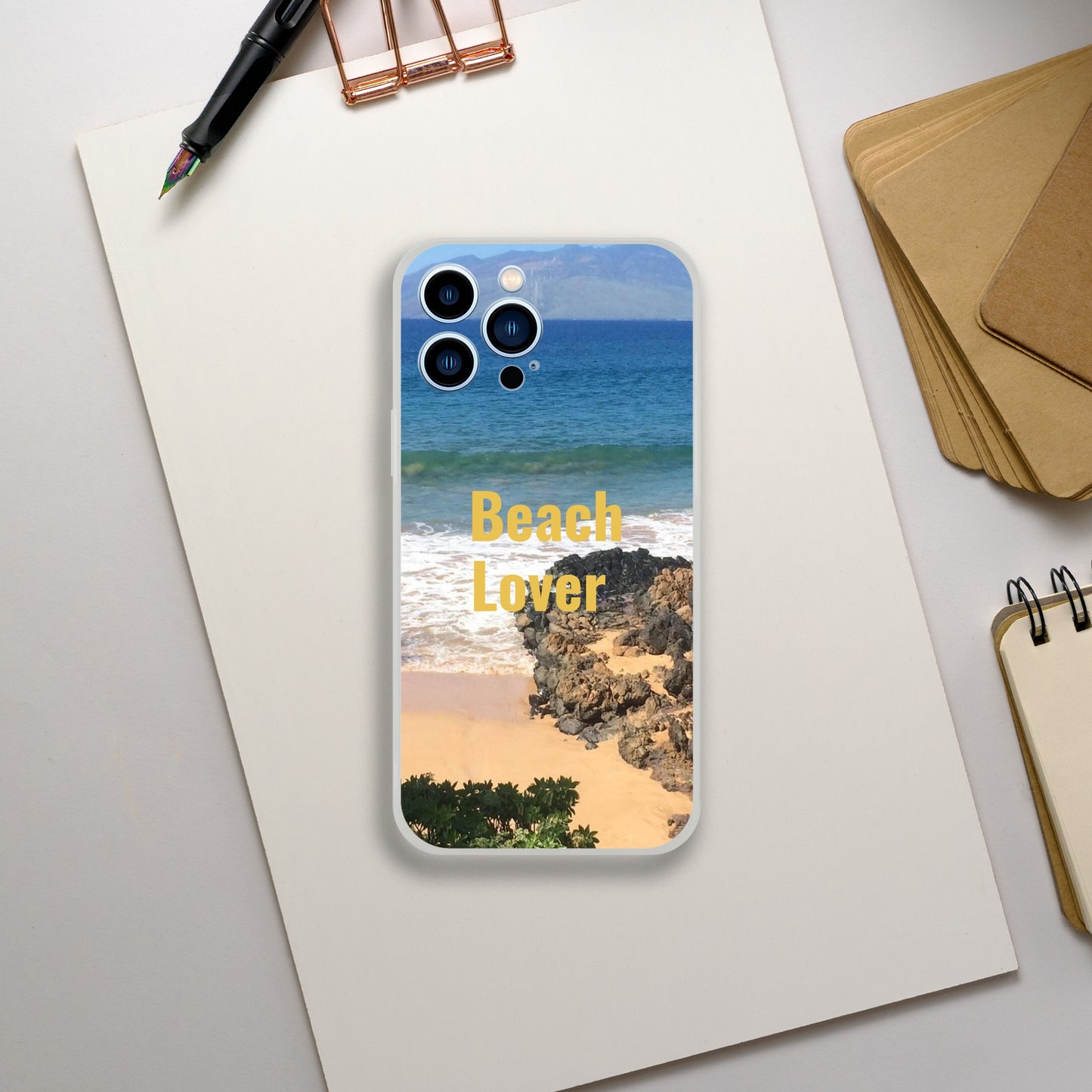 Flexi case for phone Beach lover with Hawaiian Beach