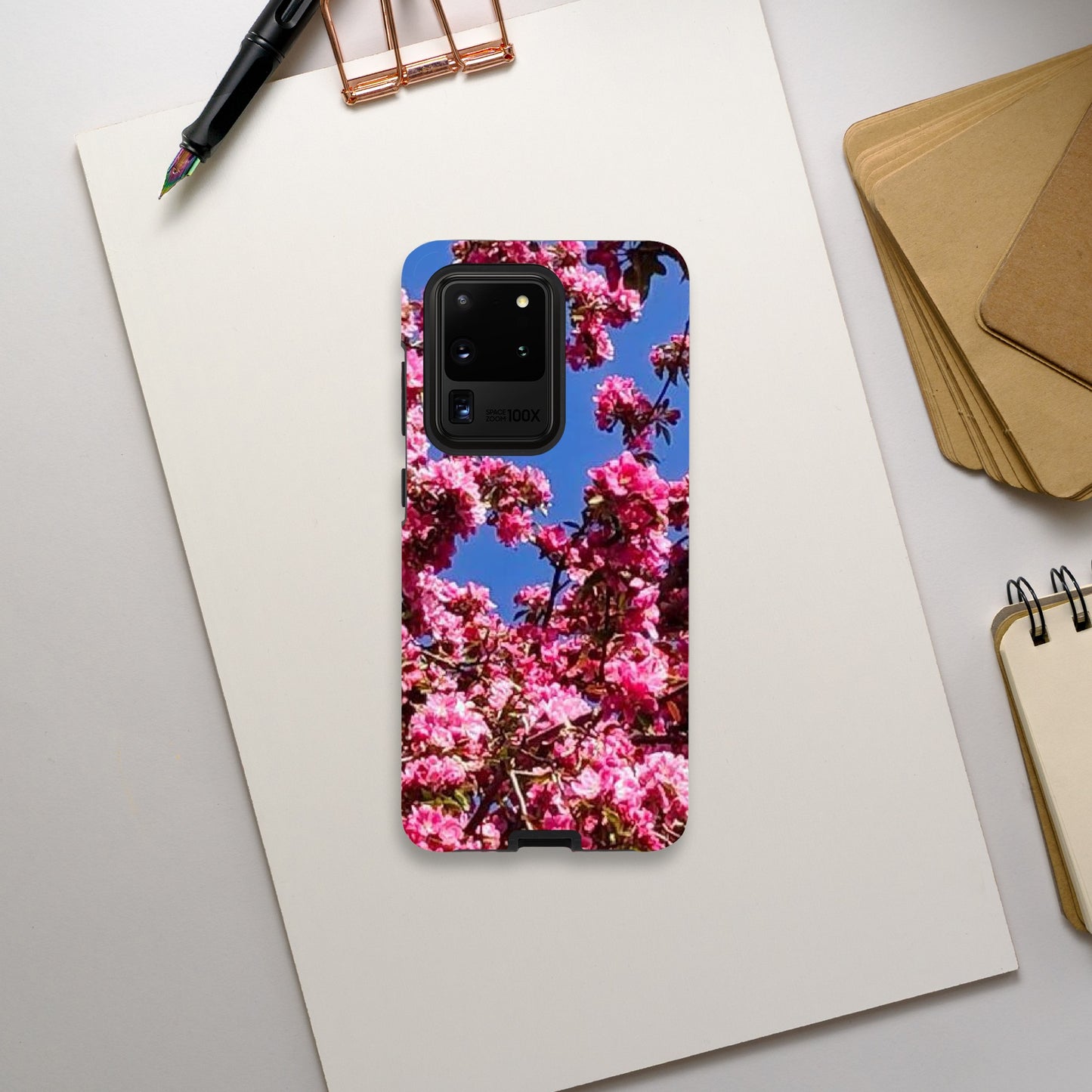 Tough phone case pink cherry blossom Sakura